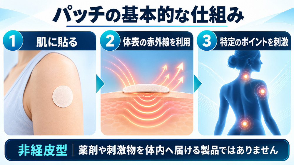 LifeWaveの非経皮型パッチの基本的な仕組み